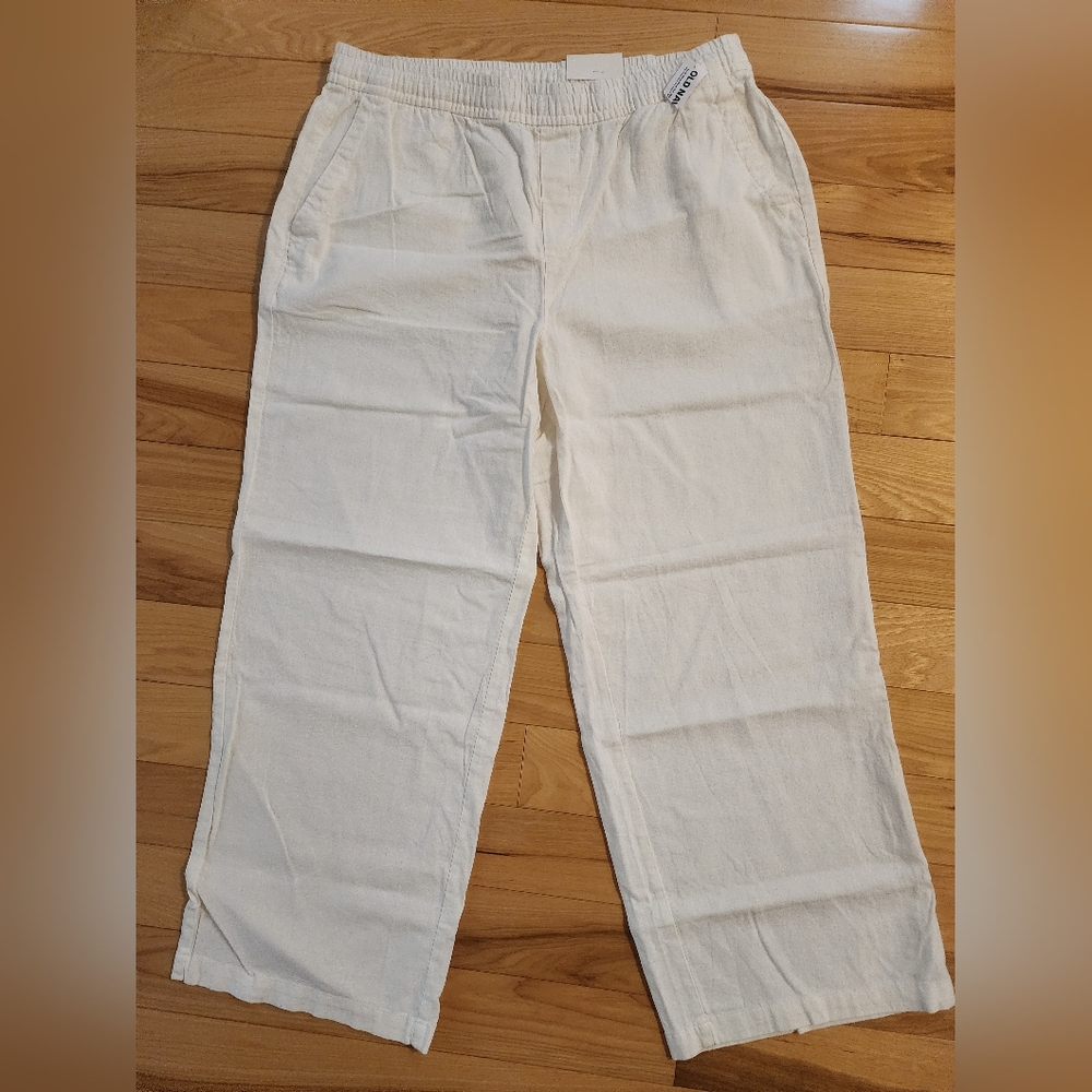 White Linen nwt Pants